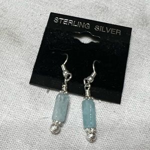 New Aqua marine stone earrings.